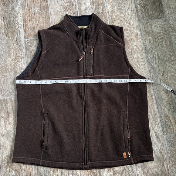 Smartwool Wool Blend Echo Lake Zip Up Vest, Brown, Men’s Size XXL - Picture 8 of 10
